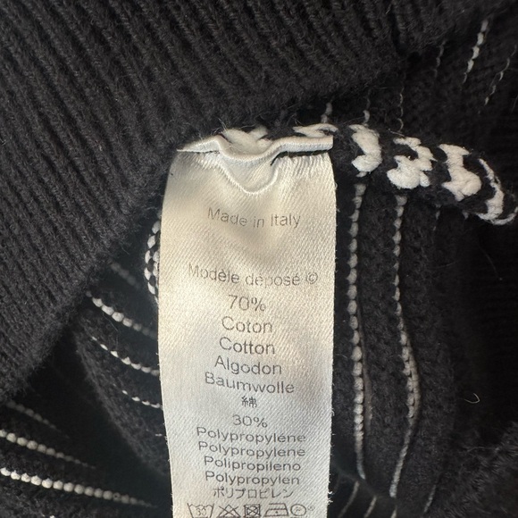 Kenzo Black and White Striped Crewneck Sweater - Picture 4 of 5